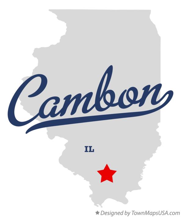 Map of Cambon Illinois IL