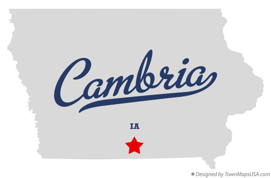 Map of Cambria Iowa IA