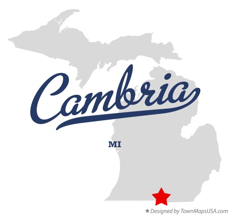 Map of Cambria Michigan MI
