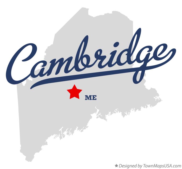 Map of Cambridge Maine ME