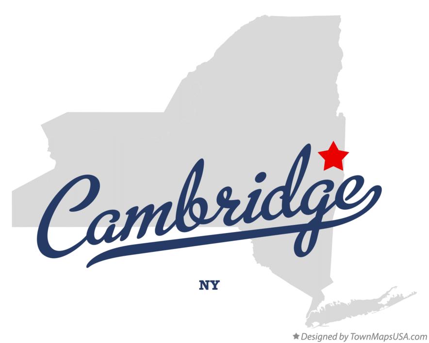 Map of Cambridge New York NY