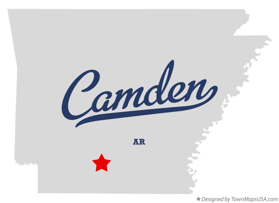 Map of Camden Arkansas AR