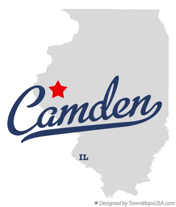 Map of Camden Illinois IL