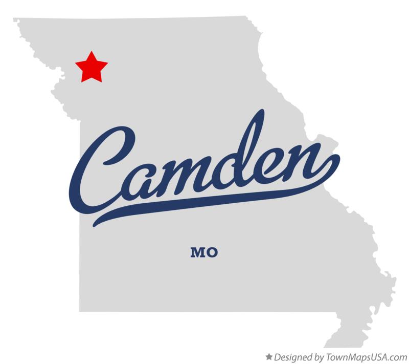 Map of Camden Missouri MO