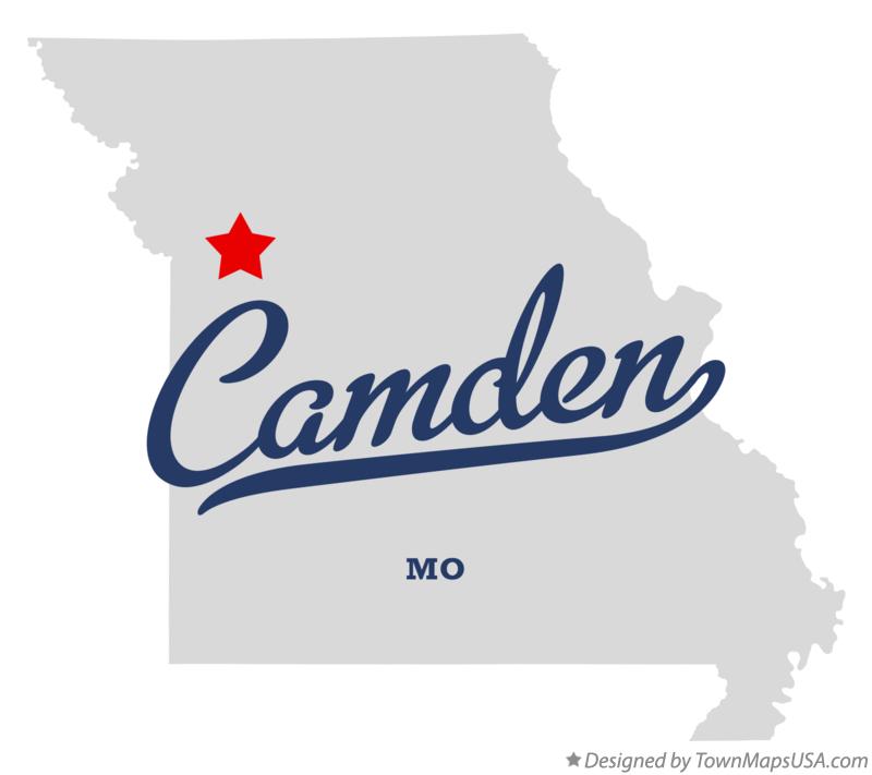 Map of Camden Missouri MO