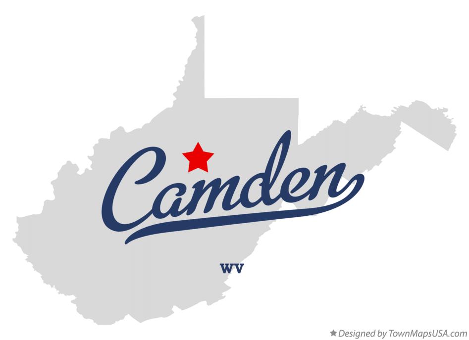 Map of Camden West Virginia WV