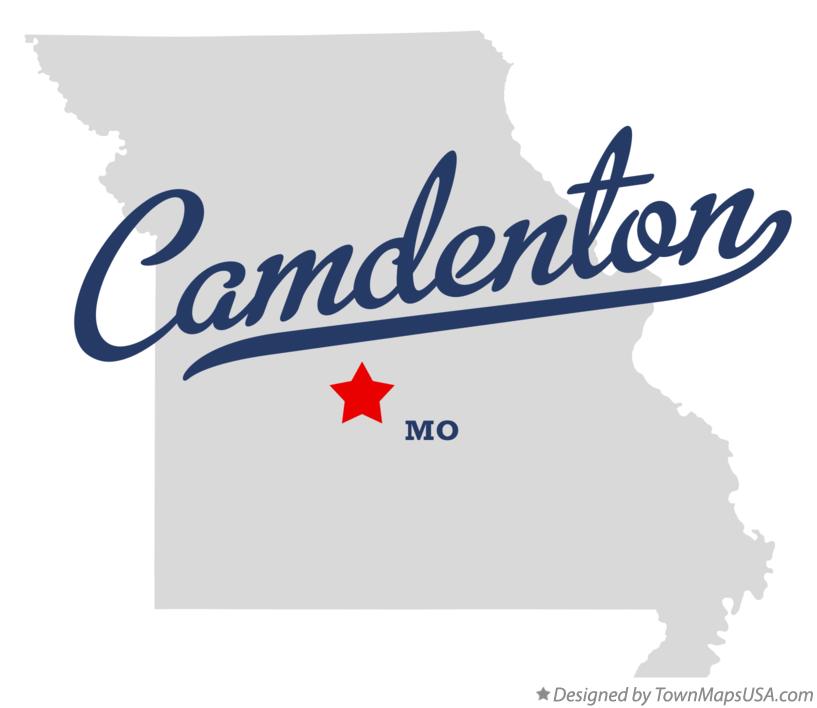 Map of Camdenton Missouri MO