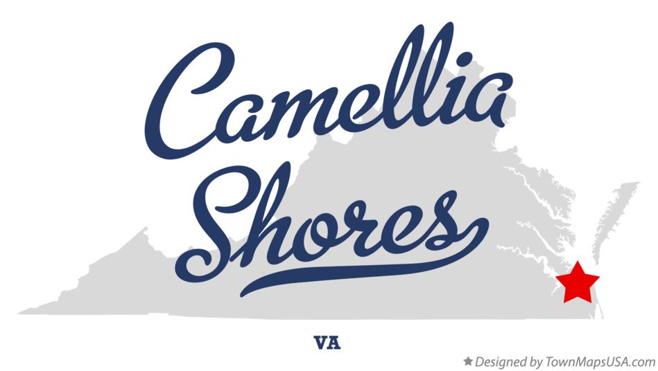 Map of Camellia Shores Virginia VA