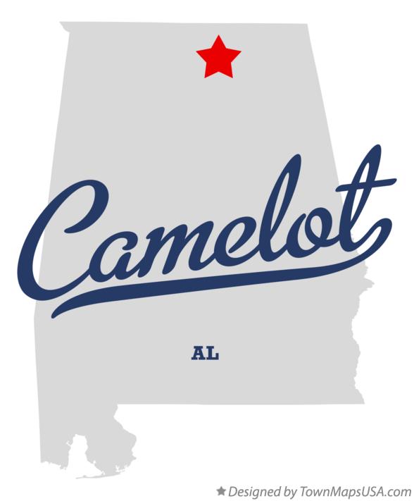 Map of Camelot Alabama AL