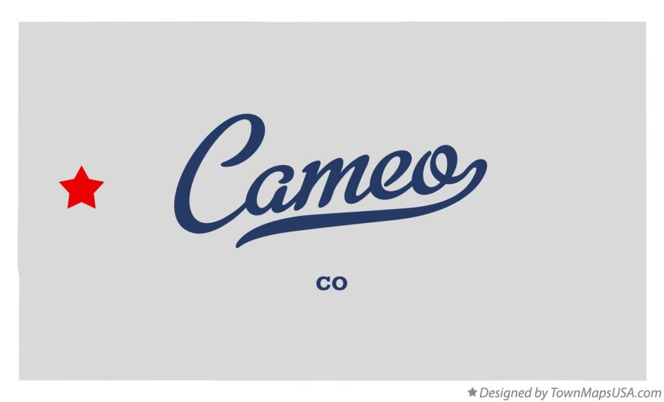 Map of Cameo Colorado CO