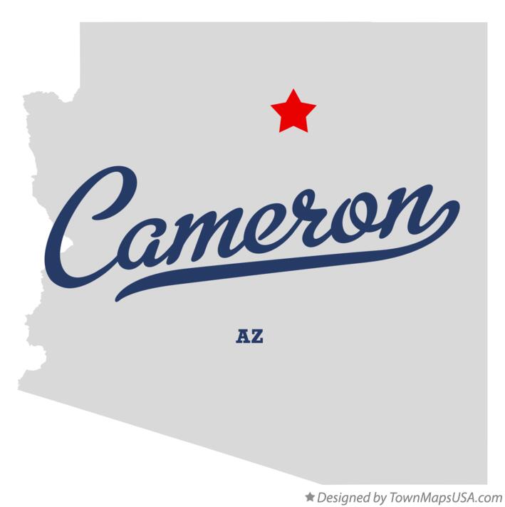 Map of Cameron Arizona AZ