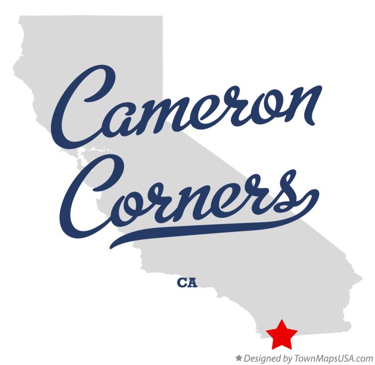 Map of Cameron Corners California CA