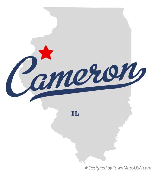 Map of Cameron Illinois IL