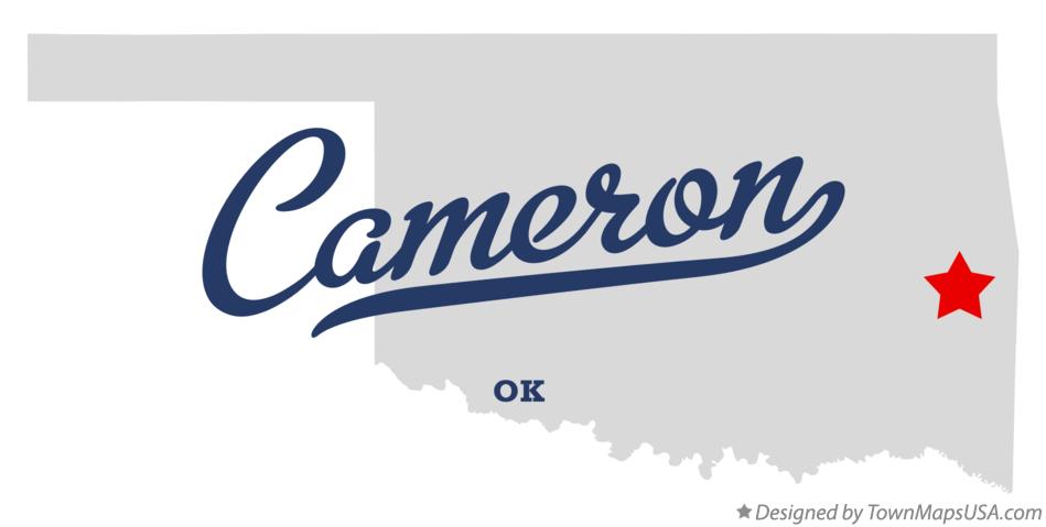 Map of Cameron Oklahoma OK
