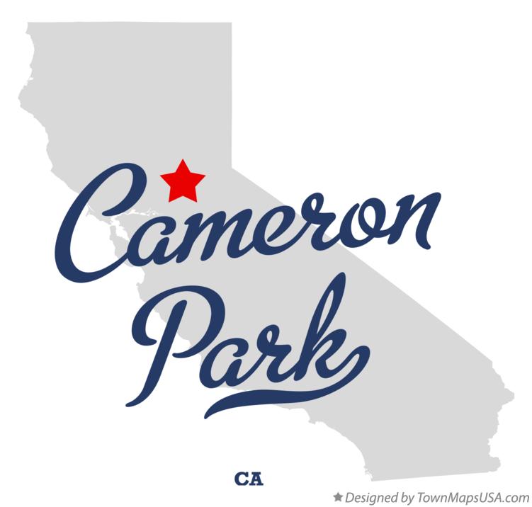 Map of Cameron Park California CA