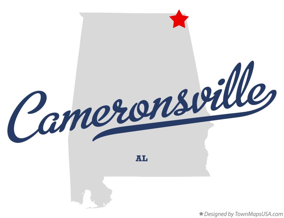 Map of Cameronsville Alabama AL