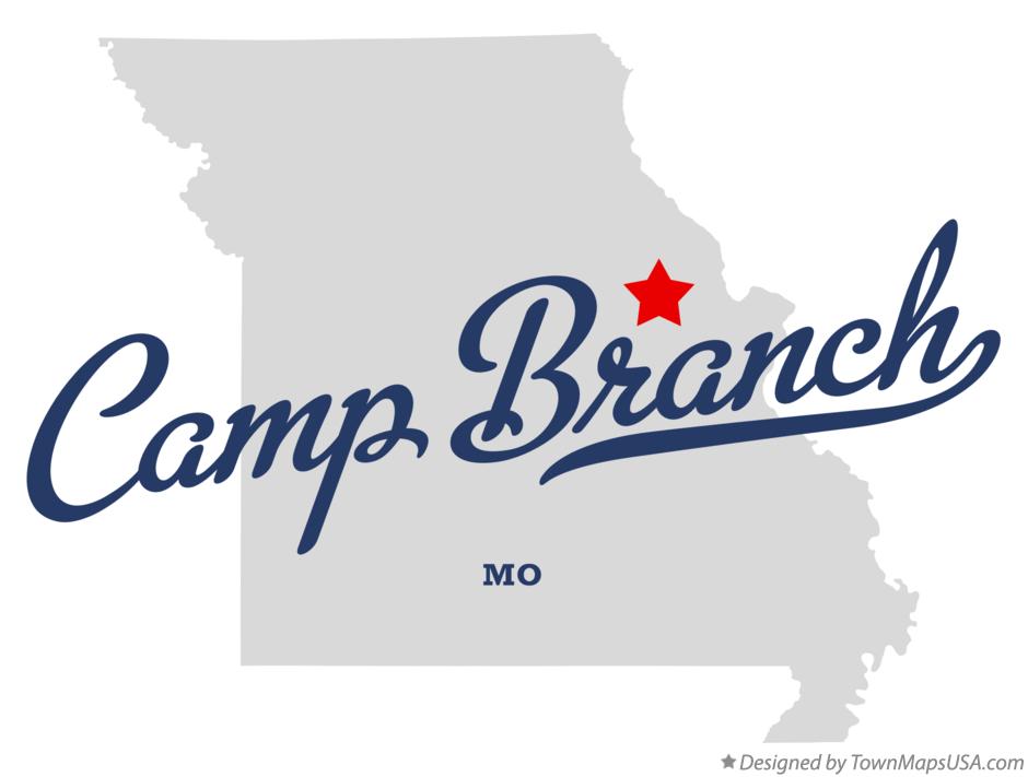 Map of Camp Branch Missouri MO