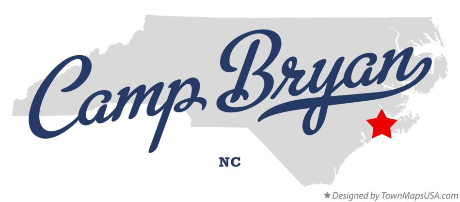 Map of Camp Bryan North Carolina NC