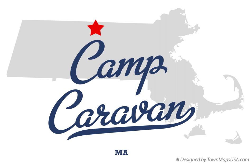 Map of Camp Caravan Massachusetts MA