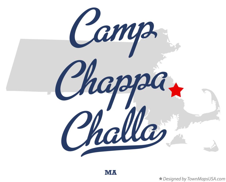Map of Camp Chappa Challa Massachusetts MA