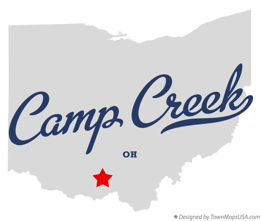Map of Camp Creek Ohio OH
