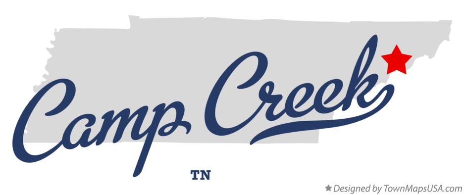 Map of Camp Creek Tennessee TN