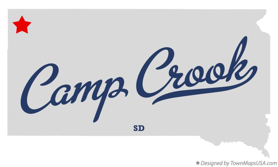 Map of Camp Crook South Dakota SD