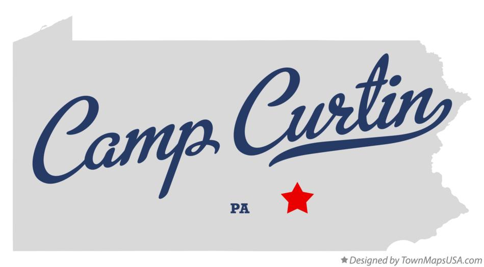 Map of Camp Curtin Pennsylvania PA
