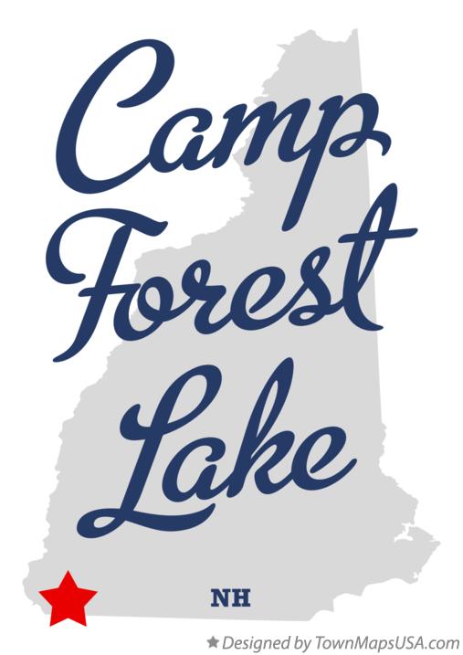 Map of Camp Forest Lake New Hampshire NH