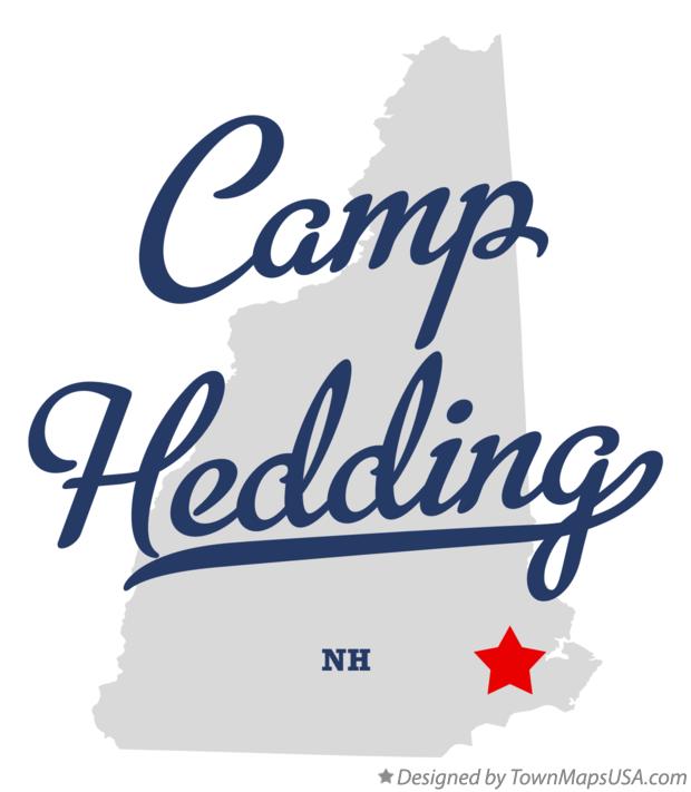 Map of Camp Hedding New Hampshire NH