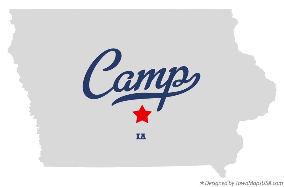 Map of Camp Iowa IA