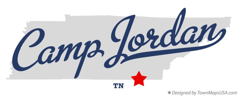 Map of Camp Jordan Tennessee TN
