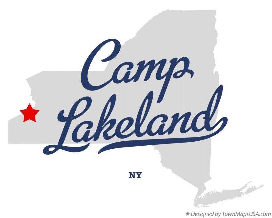 Map of Camp Lakeland New York NY
