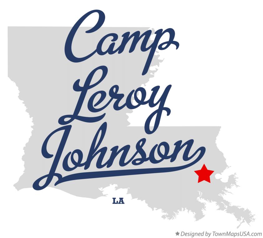 Map of Camp Leroy Johnson Louisiana LA