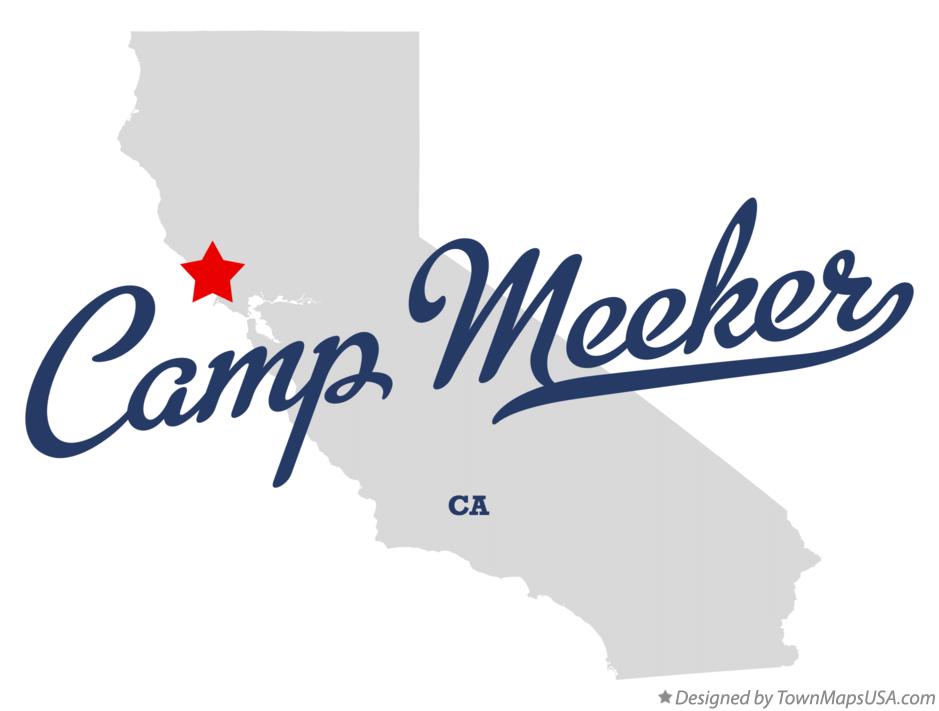 Map of Camp Meeker California CA