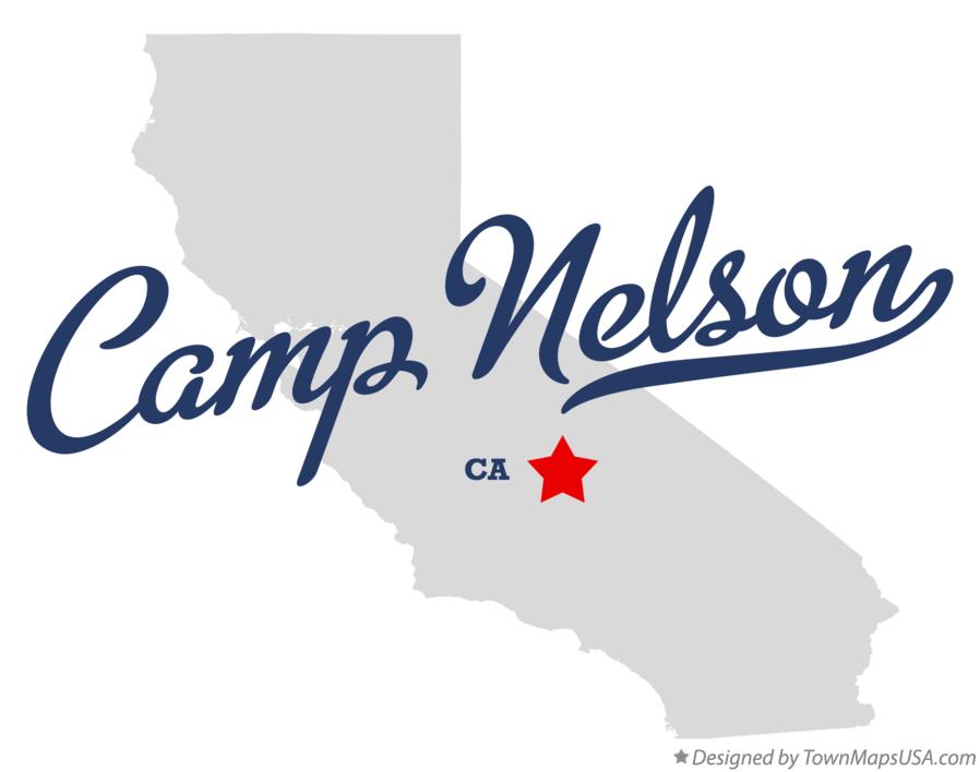 Map of Camp Nelson California CA