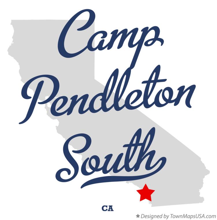 Map of Camp Pendleton South California CA