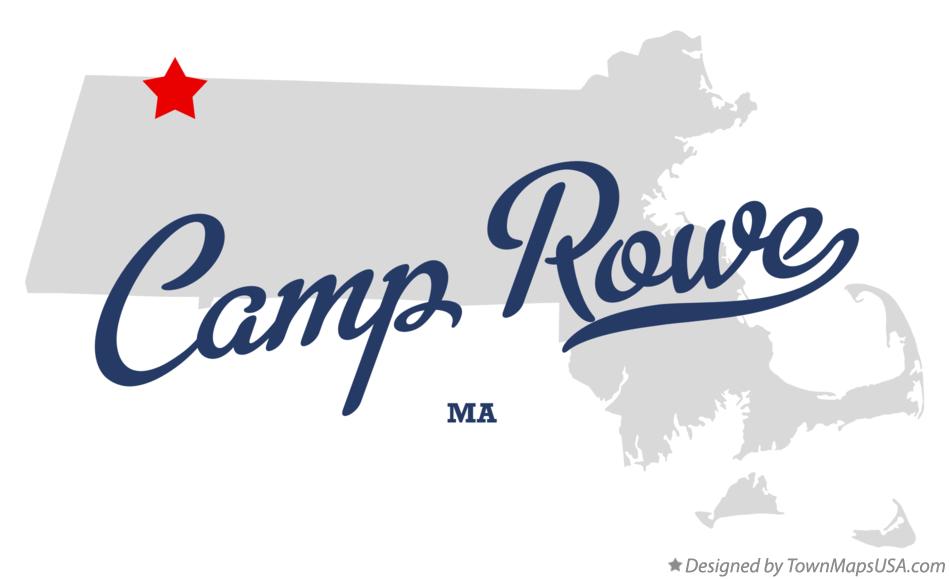 Map of Camp Rowe Massachusetts MA