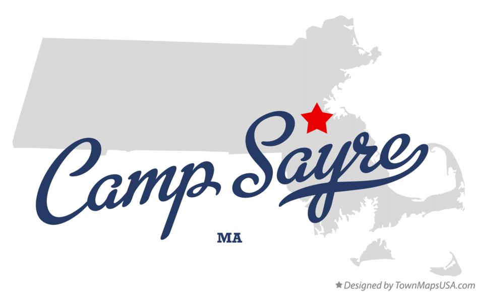 Map of Camp Sayre Massachusetts MA