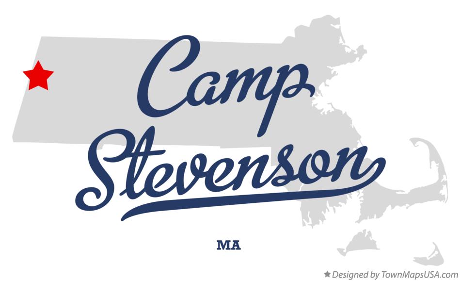 Map of Camp Stevenson Massachusetts MA