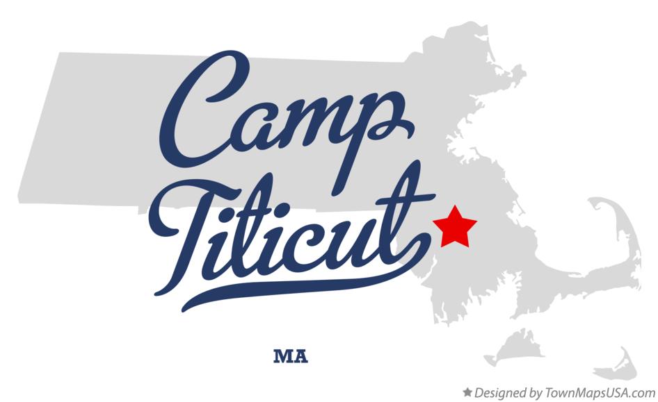 Map of Camp Titicut Massachusetts MA