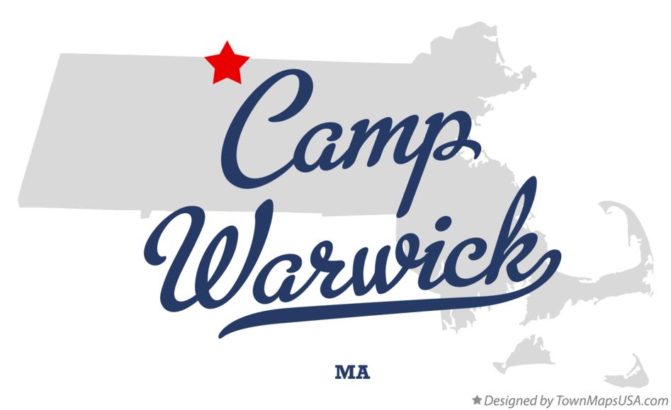 Map of Camp Warwick Massachusetts MA