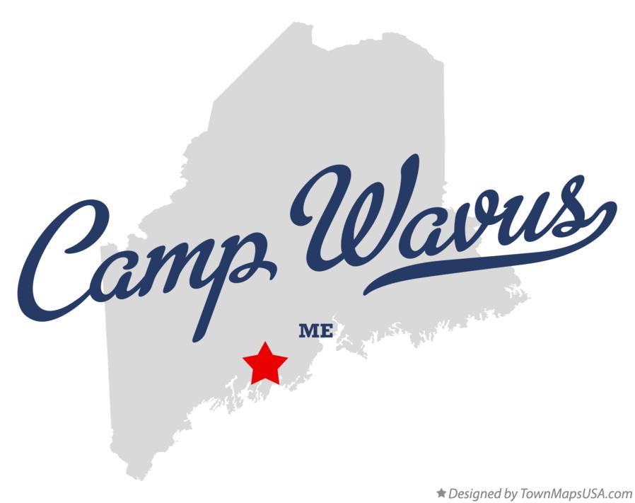 Map of Camp Wavus Maine ME