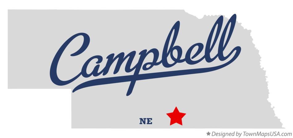 Map of Campbell Nebraska NE