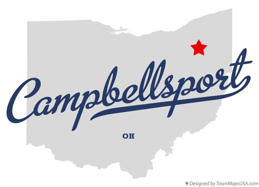 Map of Campbellsport Ohio OH