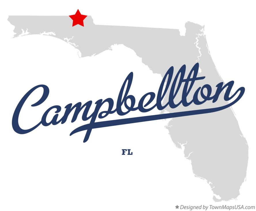 Map of Campbellton Florida FL
