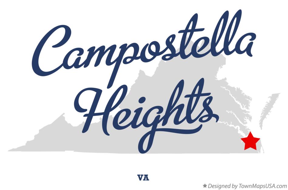 Map of Campostella Heights Virginia VA