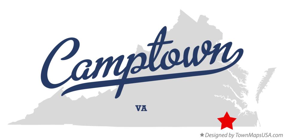 Map of Camptown Virginia VA