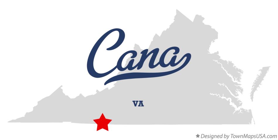 Map of Cana Virginia VA