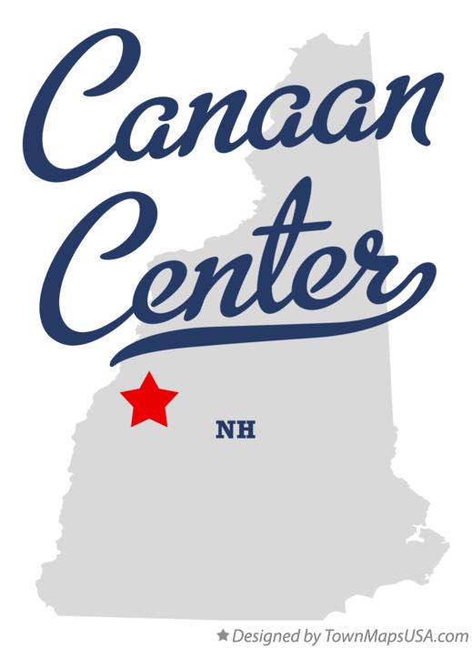 Map of Canaan Center New Hampshire NH